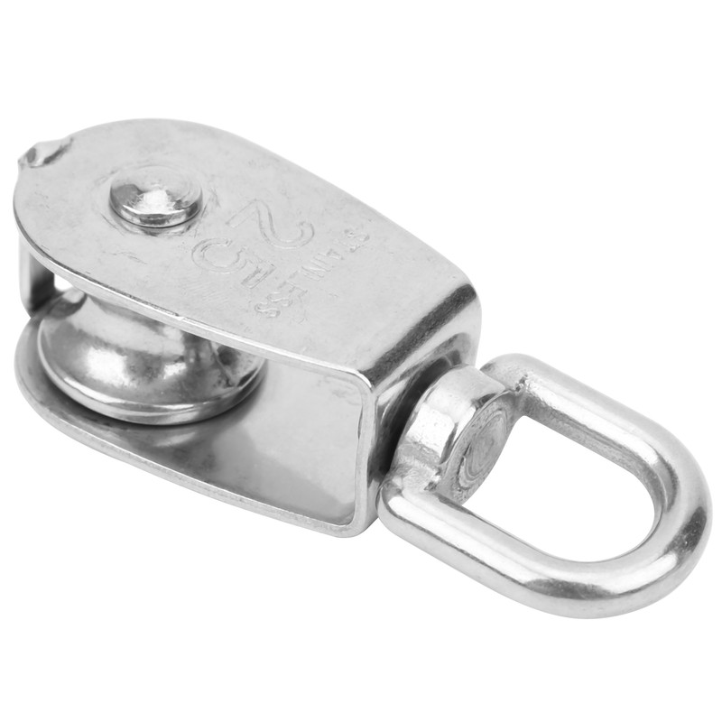 25mm 304 Stainless Steel Heavy Duty Single Wheel Pulley Rigging