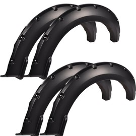 ANDPLAY Fender Flares,Compatible With 2015-2017 Ford F150 Styleside Models Only with 67.0" 78.8" 97.4" Bed(Not fit w/68T Technology Package or Sensors for lane changing), Rivet Smooth Wheel Cover 4pcs