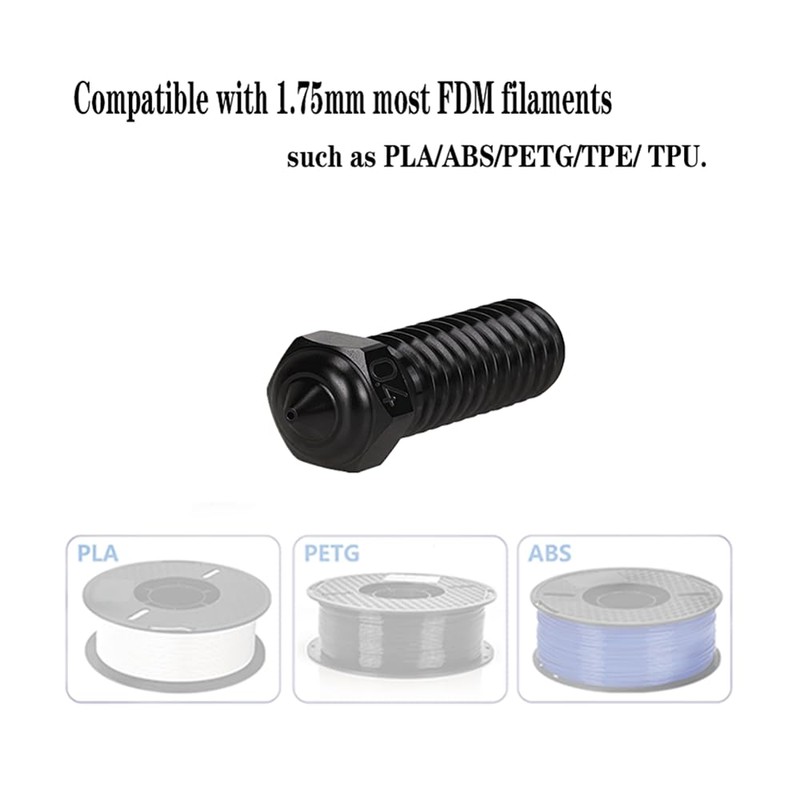 3 Pcs Hardened Steel Nozzles for R QIDI Q1 Pro/X-Max