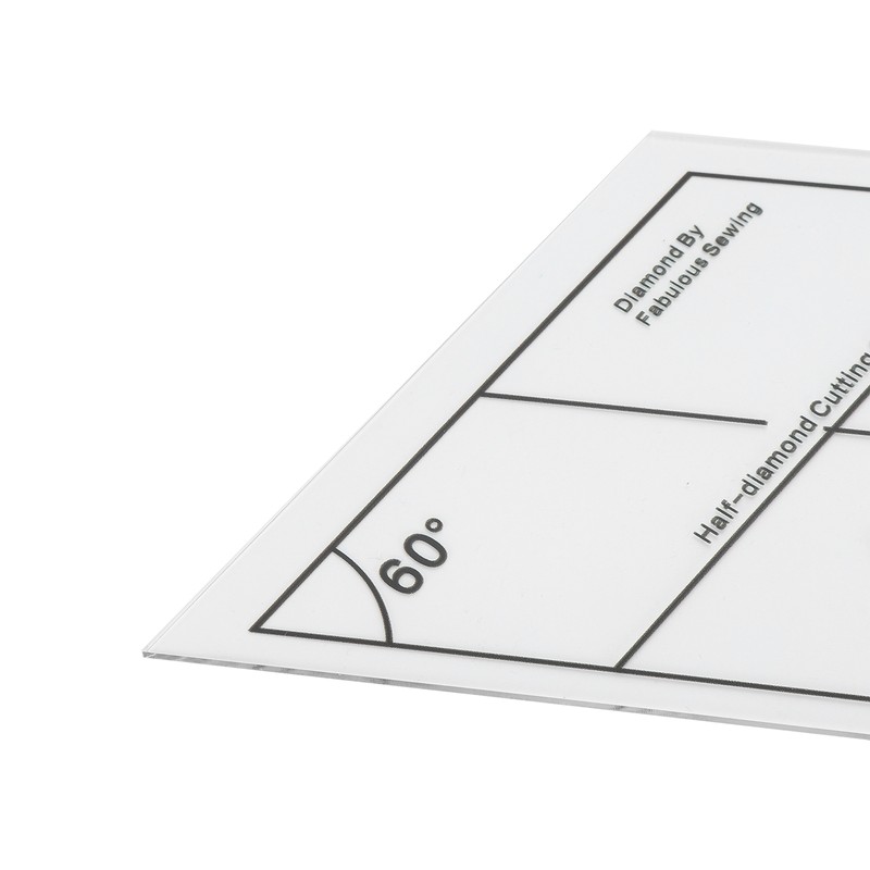 18inch Double Strip Quilting Ruler 60 Degree Diamond Quilt Ruler