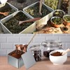 PATIKIL Metal Tea and Tin Set 3.35"x3.35"x3.35", Airtight Storage Square