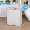 efluky Laundry Hamper with Lid, Double Laundry Hamper with 2