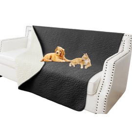 Tuffeel Waterproof Dog Blanket, Washable Anti-Slip Pet Couch Covers for Sofa,Pet Hair Resistant Blankets Bed Chair Furniture Couch Protector for Dogs-68x82,Black