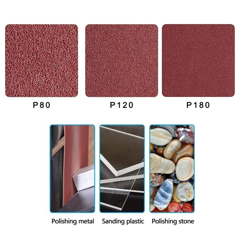 5Pcs Cloth Sanding Belts 75mm x 533mm Sanding Paper Sanding
