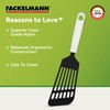 FACKELMANN Slotted Kitchen Turner for Omelettes Arcadalina, Assorted, White/Black, 4008033492355