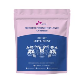 GUITI Premium Feminine Balance Gummies, Hawaiian Pineapple Flavored Gummies, Pineapple Gummies for Women PH, Vaginal Probiotics, Vegan, Gluten-Free, 60 Gummies