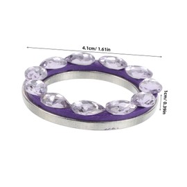 iplusmile Ignition Decorative Circle Cars Rhinestone Stickers Automotive Decoration Female Car Accessories Knob Covers Bling Car Accessories Car Engine Sticker Car Stuff Lavender Zinc Alloy