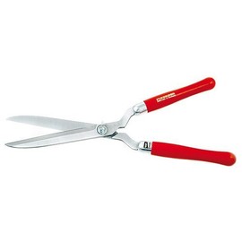 BERGER Professional Hedge Shear, Self-Sharpening 9.25" Steel Blades, Chrome-Plated Blades, Shock-Absorbing Bumpers, 2 Sap Grooves to Prevent Sticking, Wood Handles, 4490