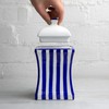 City to Cottage® Navy Blue Striped | Handmade Hand Painted