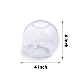 BIGEBO 4 inch Large Sphere Resin Molds, Ball Shape Silicone Mold One-Piece Design 3D Globe Epoxy Resin Molds for Candle Wax Soap Bath Bomb Plaster DIY Crafts Flower Keepsakes Home Decor