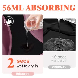 IRISMORII Leak Proof Incontinence Underwear for Women Washable Absorbent Bladder Control Postpartum Briefs 1Pack (Cherry XL)