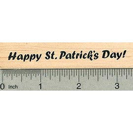 St. Patrick's Day Rubber Stamp, Saying