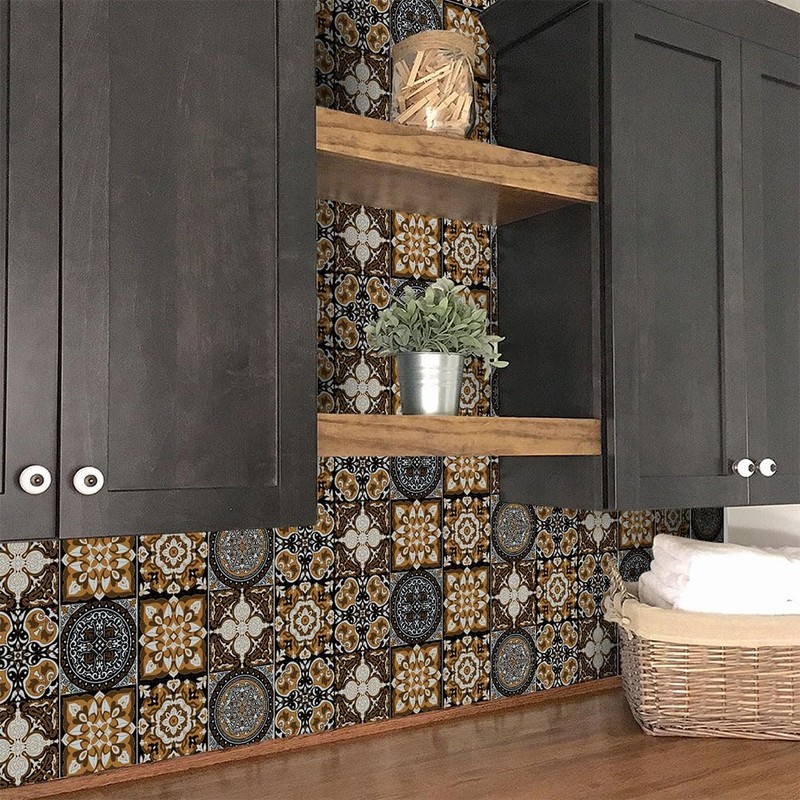 Hemobllo Pegatinas Para Azulejos - 48 Piezas Calcomanías Para Salpicaduras