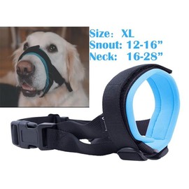 goodboy Gentle Muzzle Guard for Dogs-Prevents Biting and Unwanted Chewing Safely XL Blue