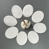 Landy Factory Foreign Trade Round & Oval Embossed Cosmetic Cotton Pads with Pinhole Locked Edges Ld1 Round Seam [100Pcs Pack] 10ea