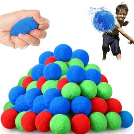 Pack of 30 Reusable Water Bombs, Splash Balls, Cotton Water Bombs, Splash Water Bombs, Splash Balls, Softball Water Bombs, Water Bombs Balls Set, Splash Water Balls