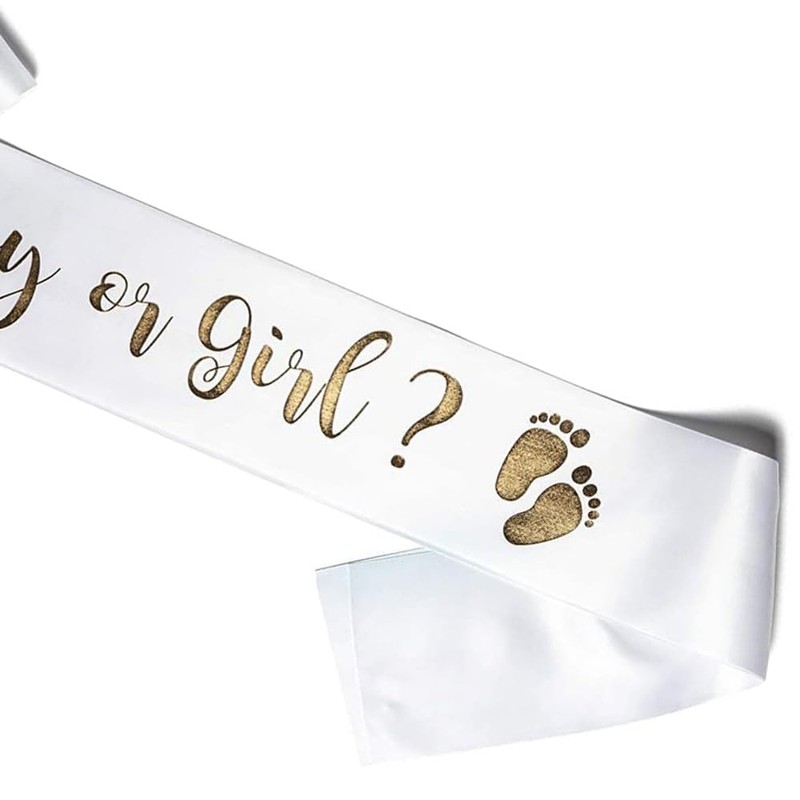 Happium Sash - Boy or Girl for Gender Reveal Baby