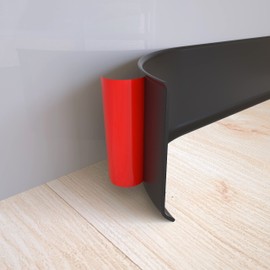 GAMZAU Flexible Baseboard Molding Trim, 4 Inch x 40 Feet Peel and Stick Vinyl Wall Base Cove Base, Self-Adhesive Rubber Wall Base Moulding Trim(S100,Black)