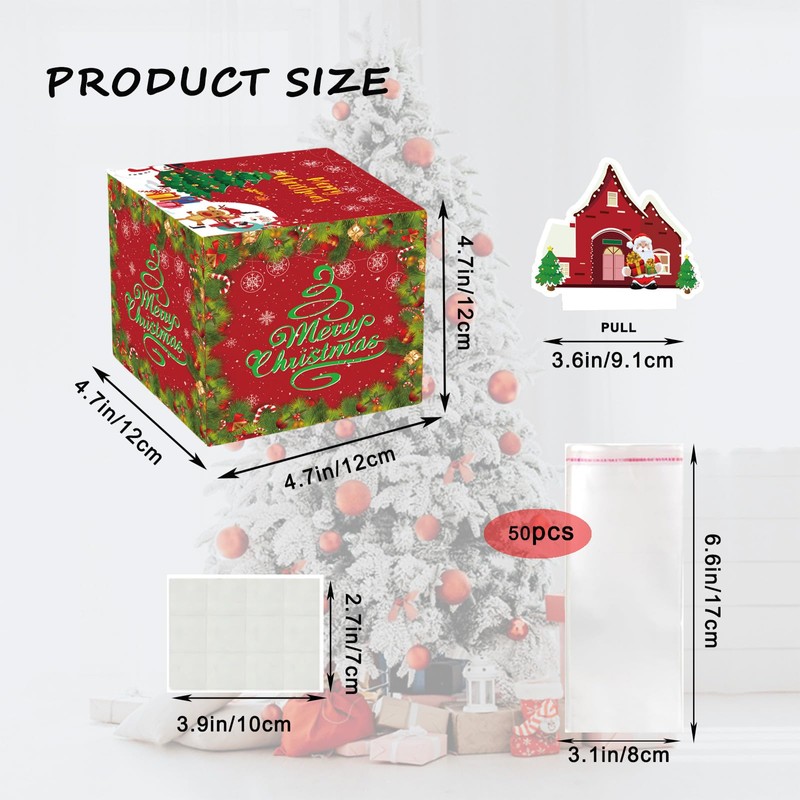 Christmas Pull Surprise Money Gift Box for Kids/Adult Presents -