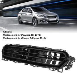 Front Console Dash Air Vent Grill, Car Front Centre Air Condition Outlet Grill 96764769ZD Replacement for Citroen C Elysee 2013