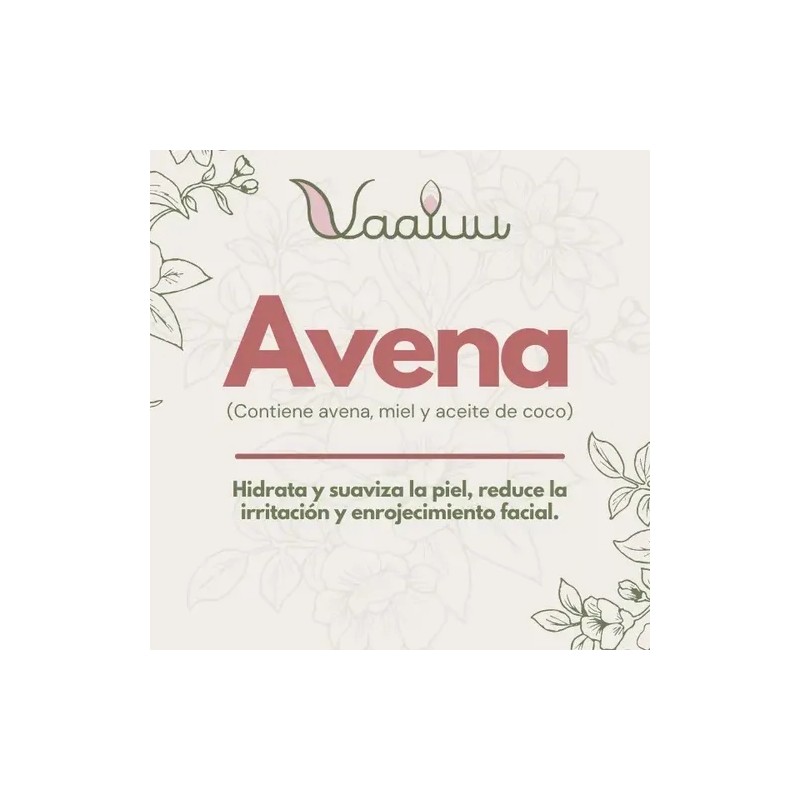 Jabon Facial Avena Terapeutico Artesanal