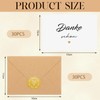 Tenare Set of 30 Thank You Cards with Kraft Paper