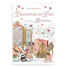 Regal Publishing Traditional Birthday Card Daughter In Law - 9 x 6 inches