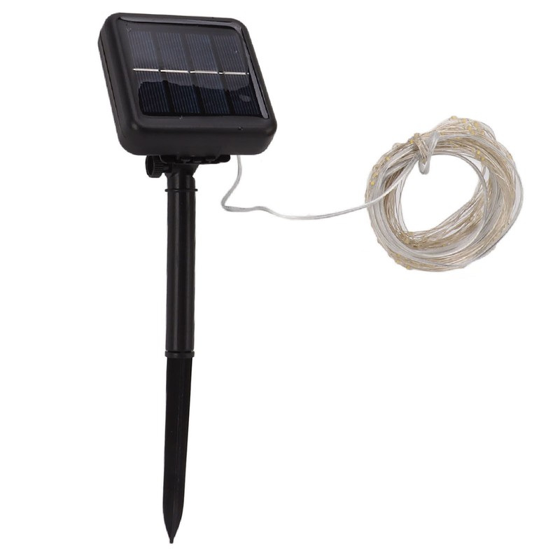 Solar Rope Light 100 LED Waterproof Weather Resistant Decorative Solar