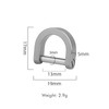 Hamans Titanium D Ring Keychain Horseshoe Keyring U Shape Keychain