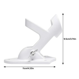 ValueHall Flag Pole Holder Aluminum Alloy Flag Pole Bracket Wall Mounted Flagpole Bracket with 2 Positions for 1 Inch Flag Pole V1A08 (White)
