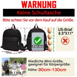 BIGHAS Lightweight Toddler Kids Backpack with Chest Strap for Boys and Girls, Preschool Nursery 3-6 Years, 30 Colors, Donuts/Black, One Size, multicoloured