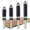 4PCS Pattern Flush Trim Router Bit Set 1/4" Shank, 1/2"