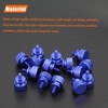 HELIFOUNER 20 Pieces 6-32 Thread, Blue Color Anodized Aluminum Computer