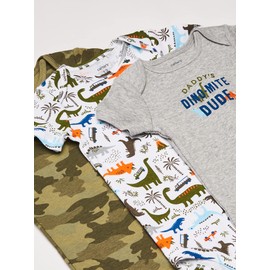 Carter's Baby Boys 9-Piece Basic Gift Set, Navy Dino, 3 Months