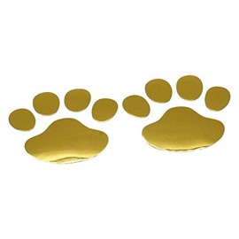 KOYOKOMA 3D Car Stickers Paw Cute Set of 10 Dress Up Emblem Stickers for Car Motorcycle Dog Cat Footprint Car Supplies