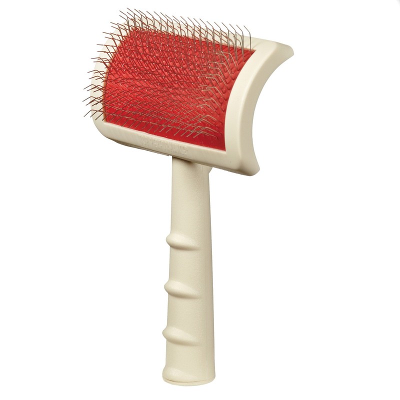 Master Grooming Tools Universal Pet Small Slicker Brush, White