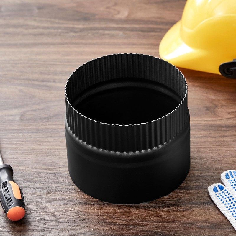 2 Pcs Stove Pipe 6" Wood Stove Pipe Collar