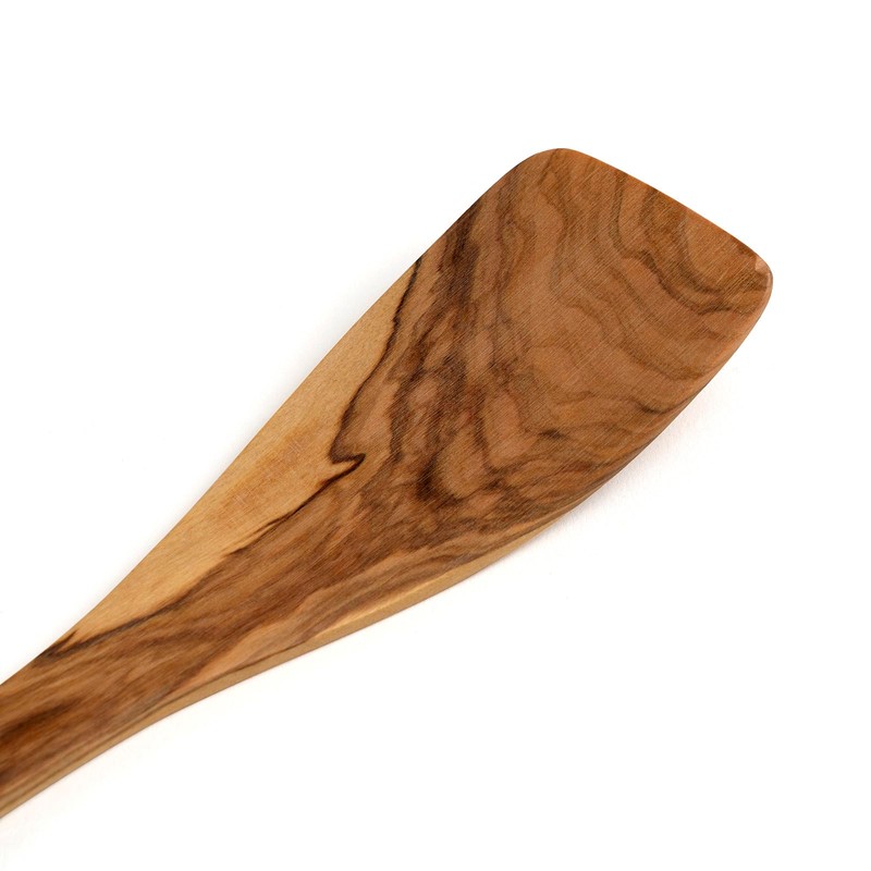 Berard 30cm Curved Spatula, Olive Wood