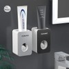 Automatic Toothpaste Dispenser, Pack of 2 Toothpaste Dispenser, Wall Mounting,