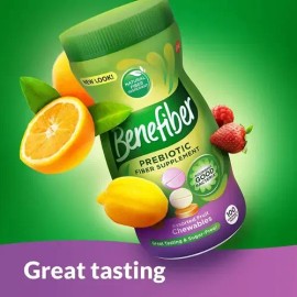 Suplemento De Fibra Benefiber Prebiótico 100tab Masticables Sabor Sin Sabor                                                                           