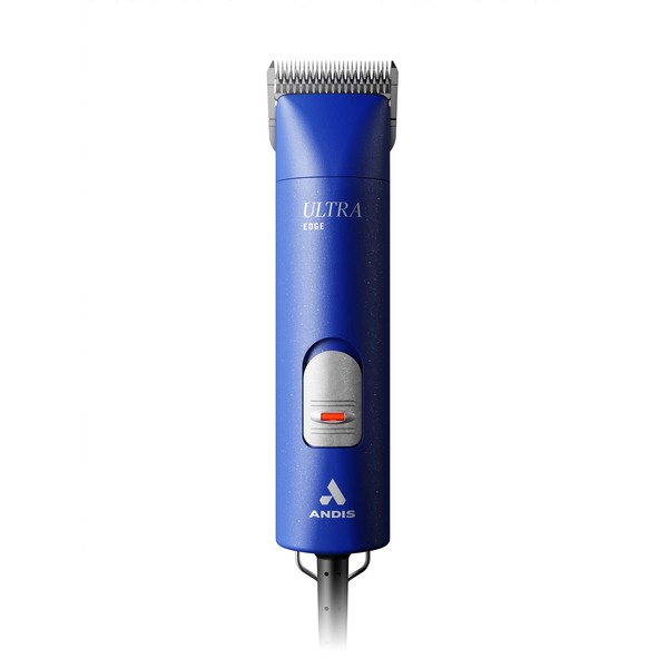 Andis 23320 Professional UltraEdge Super 2-Speed Detachable Blade Clipper – Rotary Motor with Shatter-Proof Housing, Runs Calm & Silent, 14-Inch Cord - for All Coats & Breeds - 120 Volts, Blue