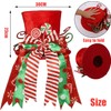 LATERN Christmas Tree Topper, 30CM Large Red Xmas Tree Top