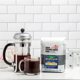 San Francisco Bay Coffee DECAF Bay Bridge Blend Ground 28Oz, 2-Pack