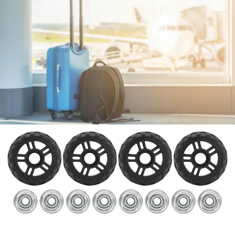 4Pcs Luggage Swivel Wheels Low Noise Sturdy Lightweight Heat Insulation