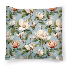 PinkZebra Kopfkissenbezug, Kissenbezug 80 x 80 cm aus 100% Baumwolle, Kissenhülle, Öko-tex Standard 100, bezüge mit Reißverschluss, Apfelbaumblüten