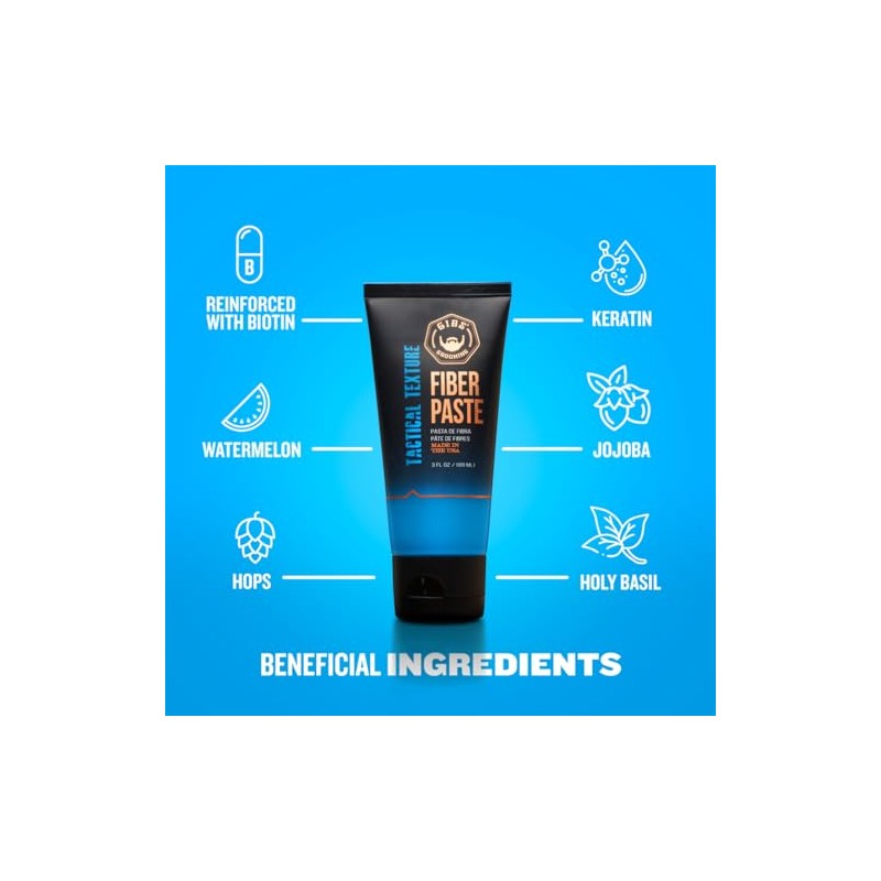 GIBS Grooming Tactical Texture Texturizing Fiber Paste, 3 fl. oz.