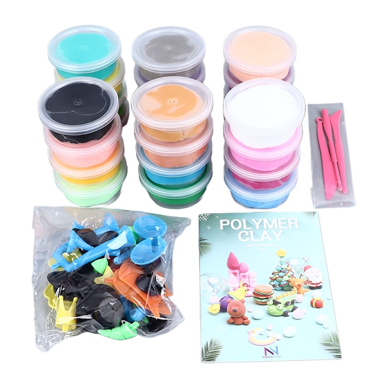 24 Colors Soft Clay Set Innovative Fun DIY Soft Light