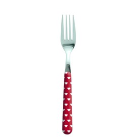 Excelsa Enjoy Forchetta Cuoricino, Acciaio Inossidabile, Rosso, 19x2x1.8 cm