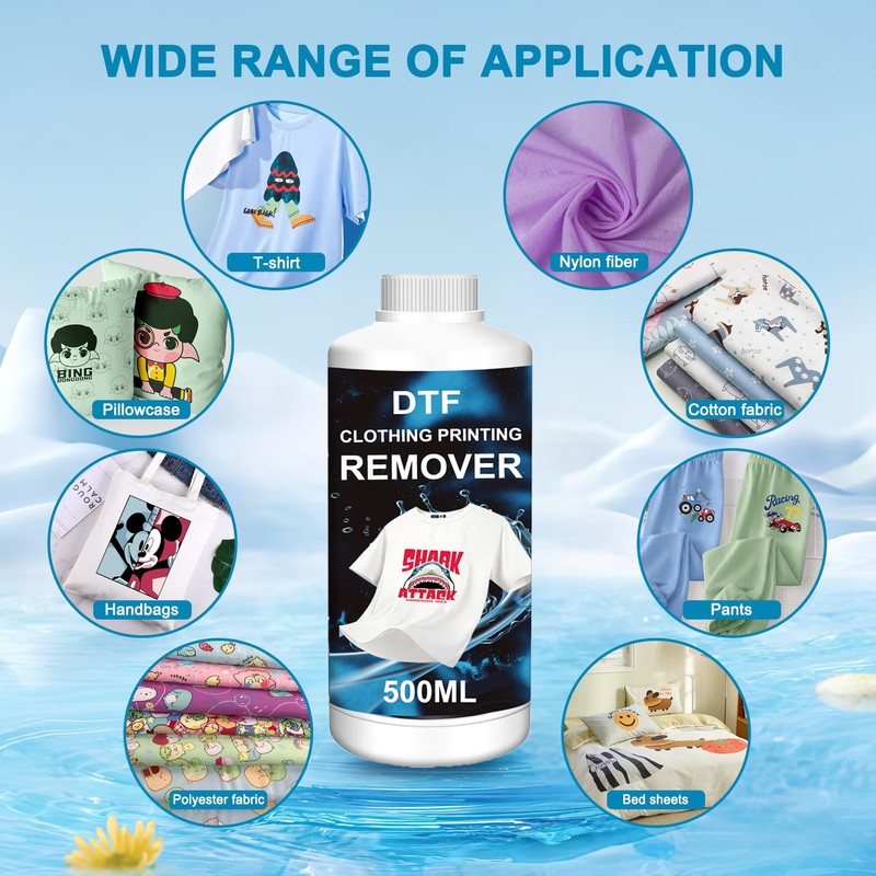 DTF Printing Remover Liquid 500ML for T-Shirt