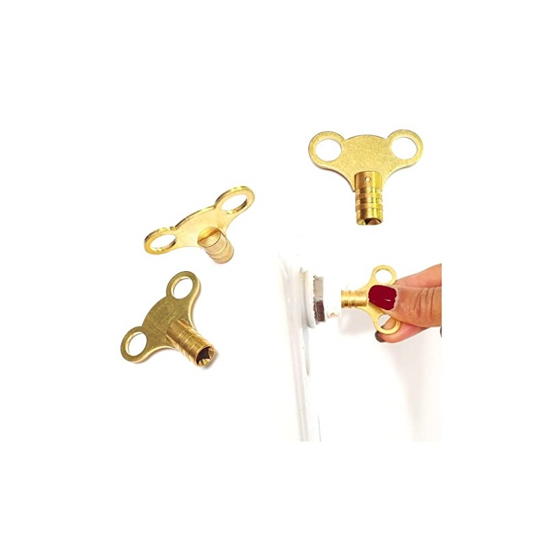 Simply Products Pack of 2 - Brass Radiator Key -